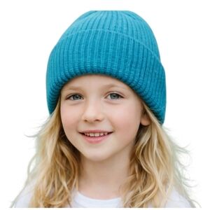 Gianni Bini NWT Girls Teal Cable Knit Hat One Size